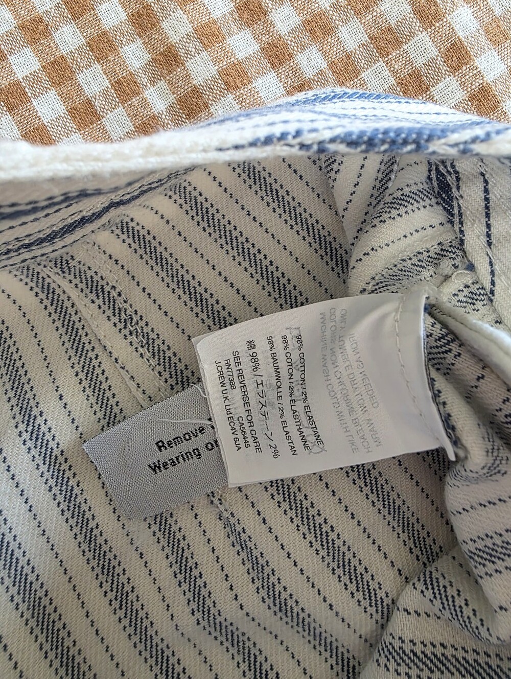 NEW Madewell Wide Leg Striped Jeans 26 - Picture 8 of 8